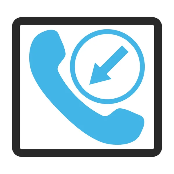 Incoming Call Framed Vector Icon — Stock Vector