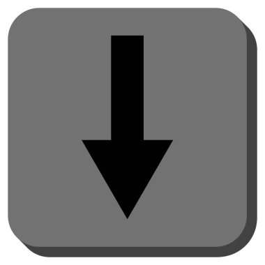 Yuvarlatılmış Kare vektör simgesi aşağı ok