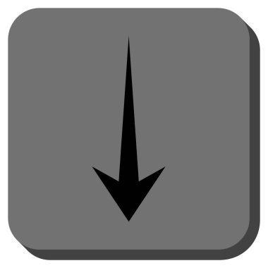 Yuvarlatılmış Kare vektör simgesi aşağı ok