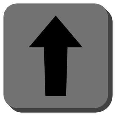 Yuvarlatılmış Kare vektör simge yukarı ok