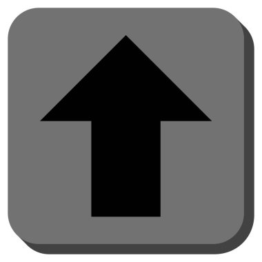 Yuvarlatılmış Kare vektör simge yukarı ok