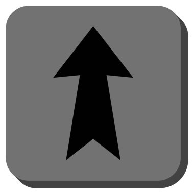 Yuvarlatılmış Kare vektör simge yukarı ok