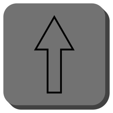 Yuvarlatılmış Kare vektör simge yukarı ok