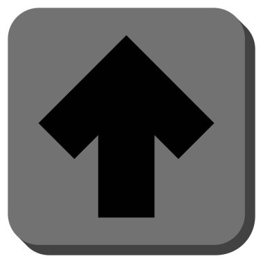 Yuvarlatılmış Kare vektör simge yukarı ok