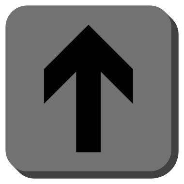 Yuvarlatılmış Kare vektör simge yukarı ok