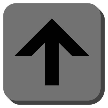 Yuvarlatılmış Kare vektör simge yukarı ok