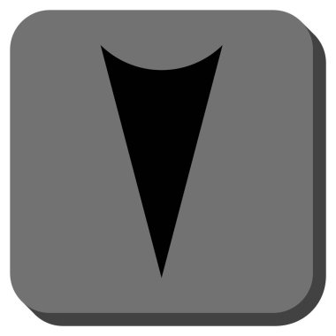 Yuvarlatılmış Kare vektör simgesi aşağı ok ucu