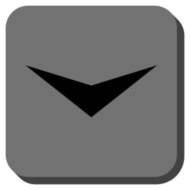 Yuvarlatılmış Kare vektör simgesi aşağı ok ucu