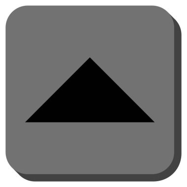 Yuvarlatılmış Kare vektör simge yukarı ok ucu