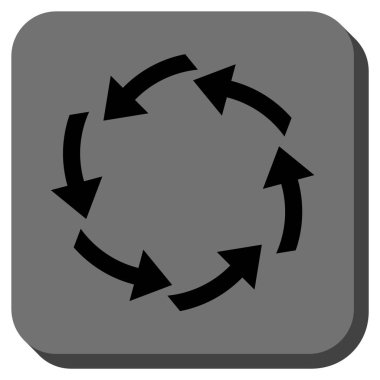 Dolaşım yuvarlatılmış kare vektör simgesi