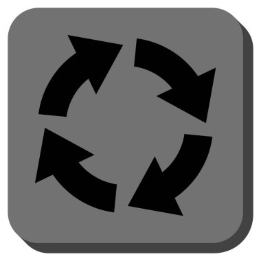 Dolaşım yuvarlatılmış kare vektör simgesi