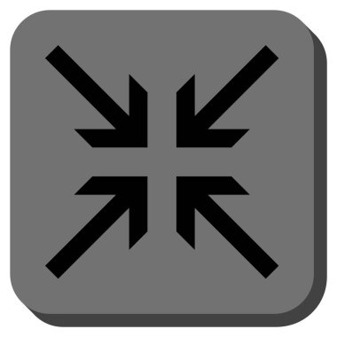 Oklar yuvarlatılmış kare vektör simge collide