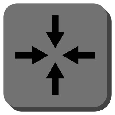 Oklar yuvarlatılmış kare vektör simge sıkıştırmak