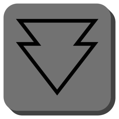 Yuvarlatılmış Kare vektör simgesi aşağı yön