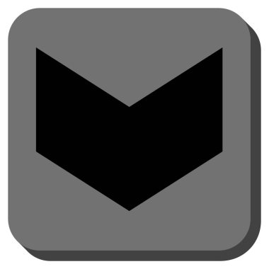 Yuvarlatılmış Kare vektör simgesi aşağı yön