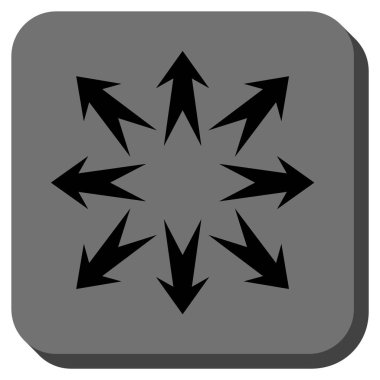 Oklar yuvarlatılmış kare vektör simgesini genişletin