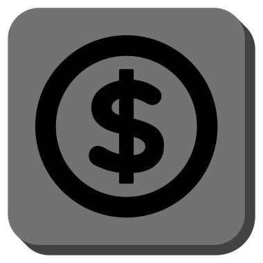 Finans yuvarlatılmış kare vektör simgesi