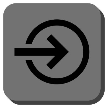 Alma yuvarlatılmış kare vektör simgesi