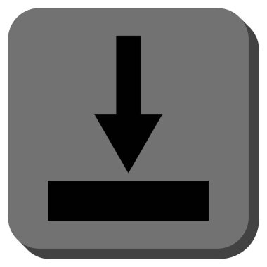 Hareket alt kare vektör simge yuvarlak