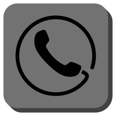 Yuvarlatılmış Kare vektör simge telefon