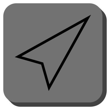 İşaretçi şu kadar kare vektör simge yuvarlak