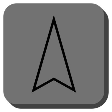 İşaretçiyi yuvarlatılmış kare vektör simge kadar