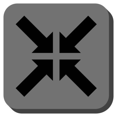 Basınç okları yuvarlak kare vektör simgesi