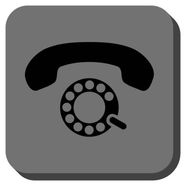 Darbeli aramayı yuvarlatılmış kare vektör simgesi