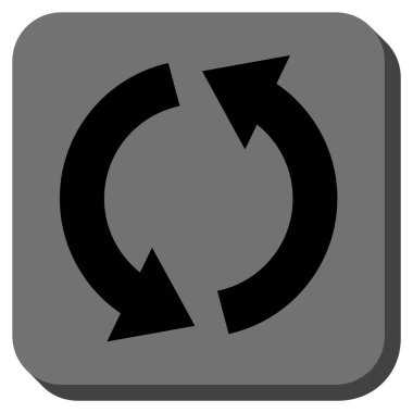 Geri dönüşüm yuvarlatılmış kare vektör simgesi