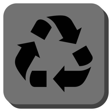 Geri dönüşüm yuvarlatılmış kare vektör simgesi