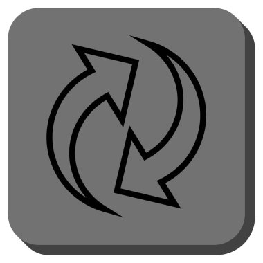 Oklar yuvarlatılmış kare vektör simge Yenile