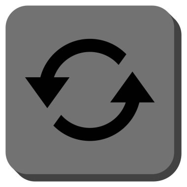 Oklar yuvarlatılmış kare vektör simge Yenile