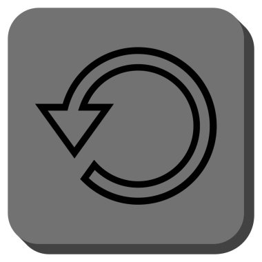 Yuvarlatılmış Kare vektör simge döndürmek