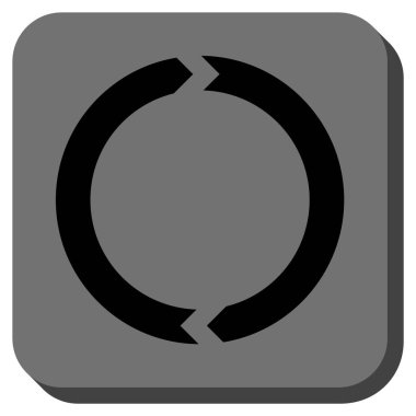 Döndürme yuvarlatılmış kare vektör simgesi