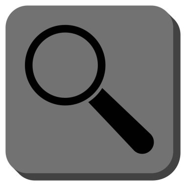 Arama aracı kare vektör simge yuvarlak