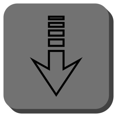 Yuvarlatılmış Kare vektör simgesi gönder