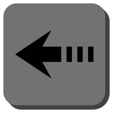 Kare vektör simge sol yuvarlak göndermek