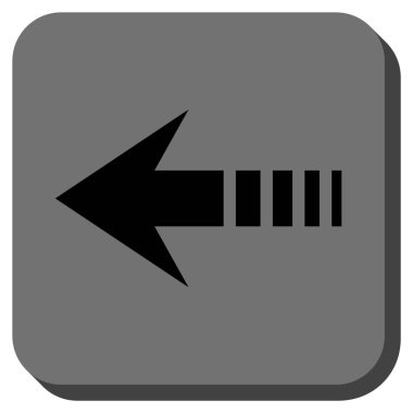 Kare vektör simge sol yuvarlak göndermek