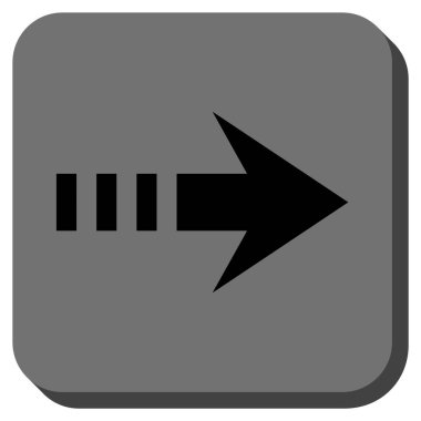 Kare vektör simgesi sağ yuvarlak göndermek