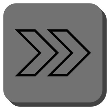 Şu yuvarlak üst karakter kare vektör simgesi