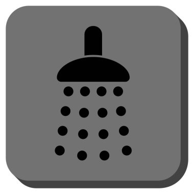 Duş yuvarlatılmış kare vektör simgesi
