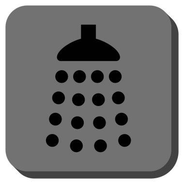 Duş yuvarlatılmış kare vektör simgesi