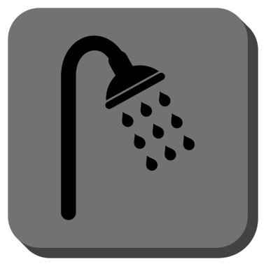 Duş yuvarlatılmış kare vektör simgesi