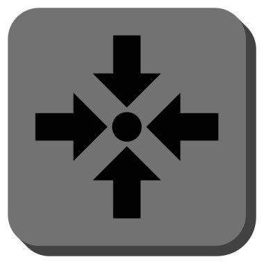 Oklar yuvarlatılmış kare vektör simge küçültmek