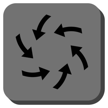 Oklar yuvarlatılmış kare vektör simge girdap