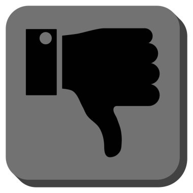 Yuvarlatılmış Kare vektör simgesi parmak