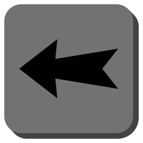 Pijl links afgerond vierkant Vector Icon — Stockvector