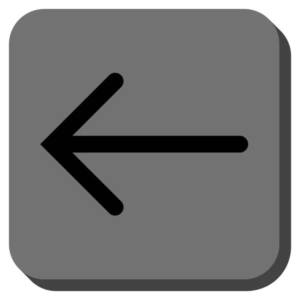 Icône vectorielle carrée arrondie à gauche — Image vectorielle