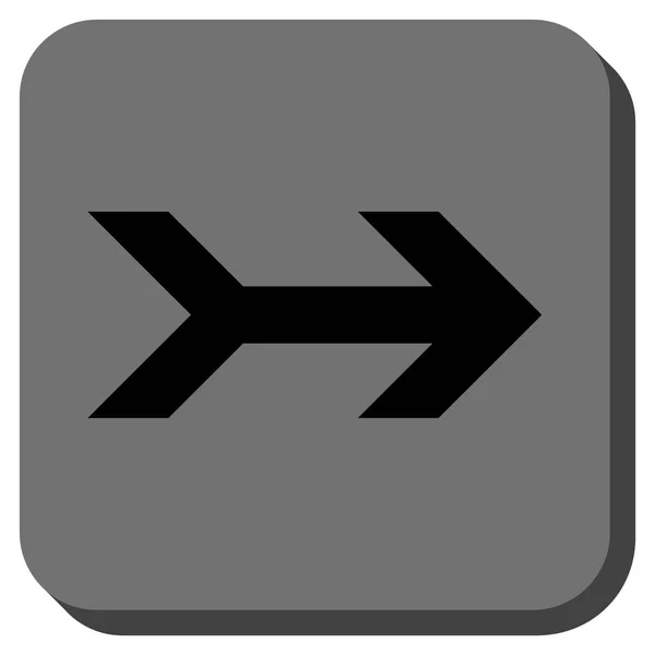 Pijl rechts afgerond vierkant Vector Icon — Stockvector