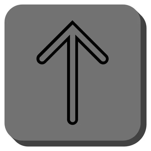 Pijl-omhoog of afgeronde vierkante Vector Icon — Stockvector